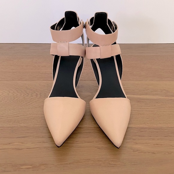 ✨𝙷𝚘𝚜𝚝 𝙿𝚒𝚌𝚔✨ALEXANDER WANG Sonja Leather Pumps Sand IT38.5 - Picture 2 of 10